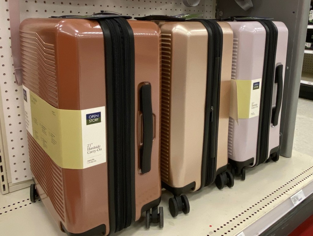 hardside carry-on luggage at Target