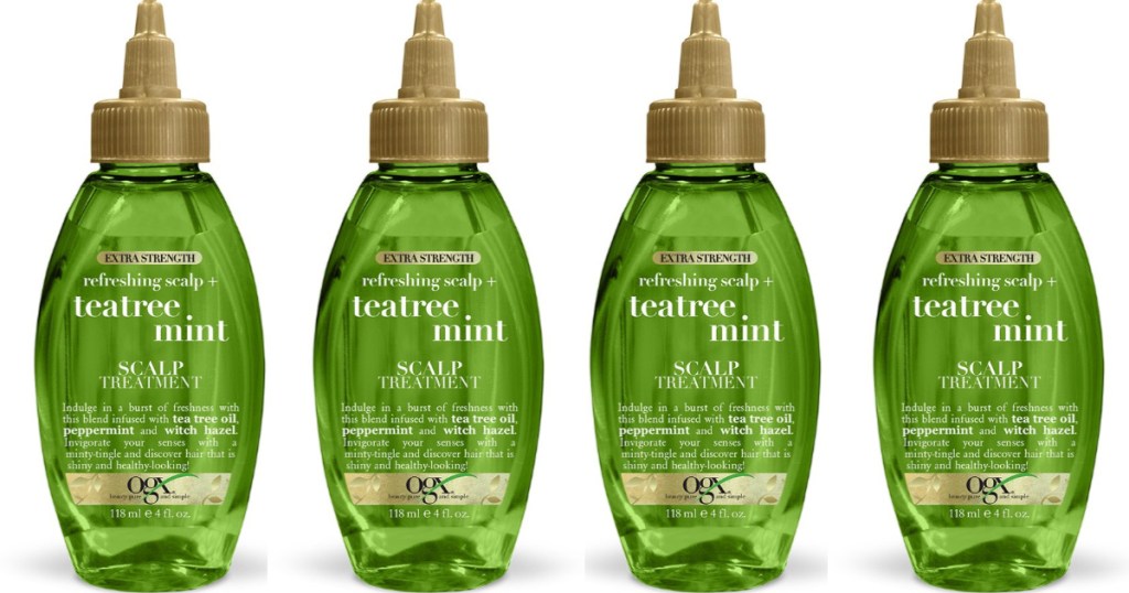 ogx tea tree mint spray product display