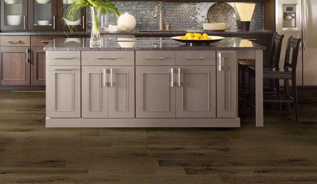 shaw-engineered-hardwood flooring in kitchen