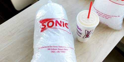 **Sonic 10-Pound Bags of Ice Are Perfect for Summer BBQs & Just $2