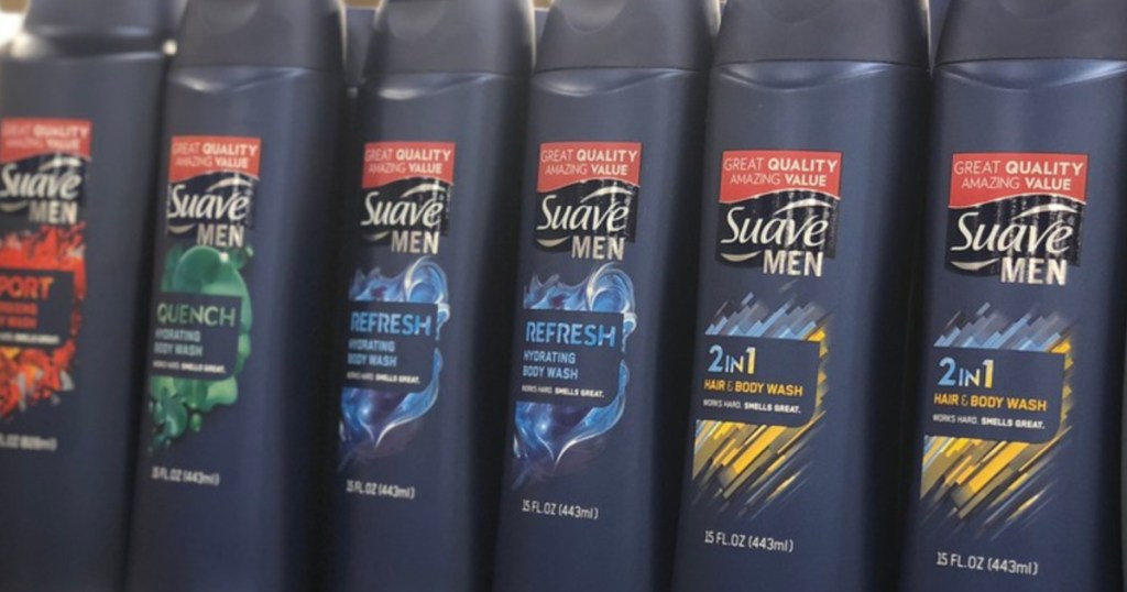 suave mens refresh body wash