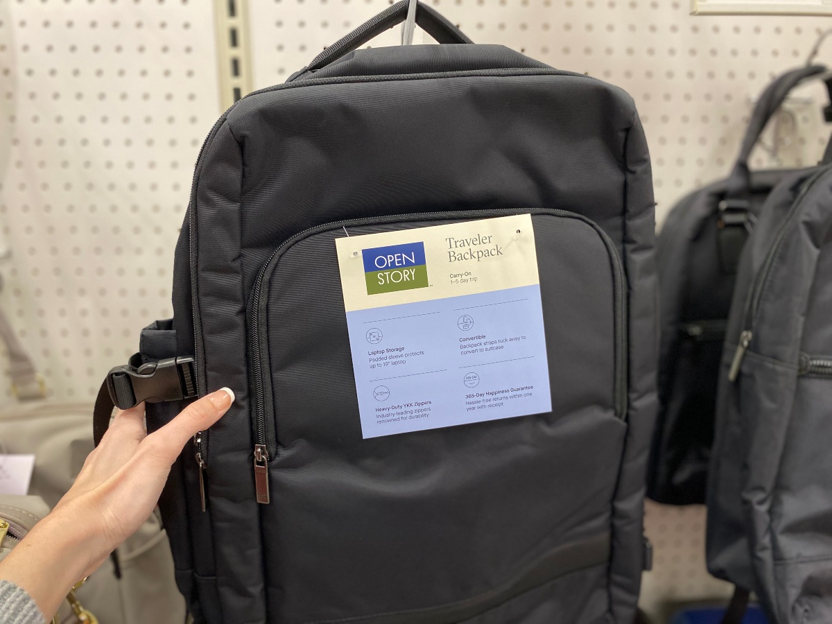 black backpack at Target