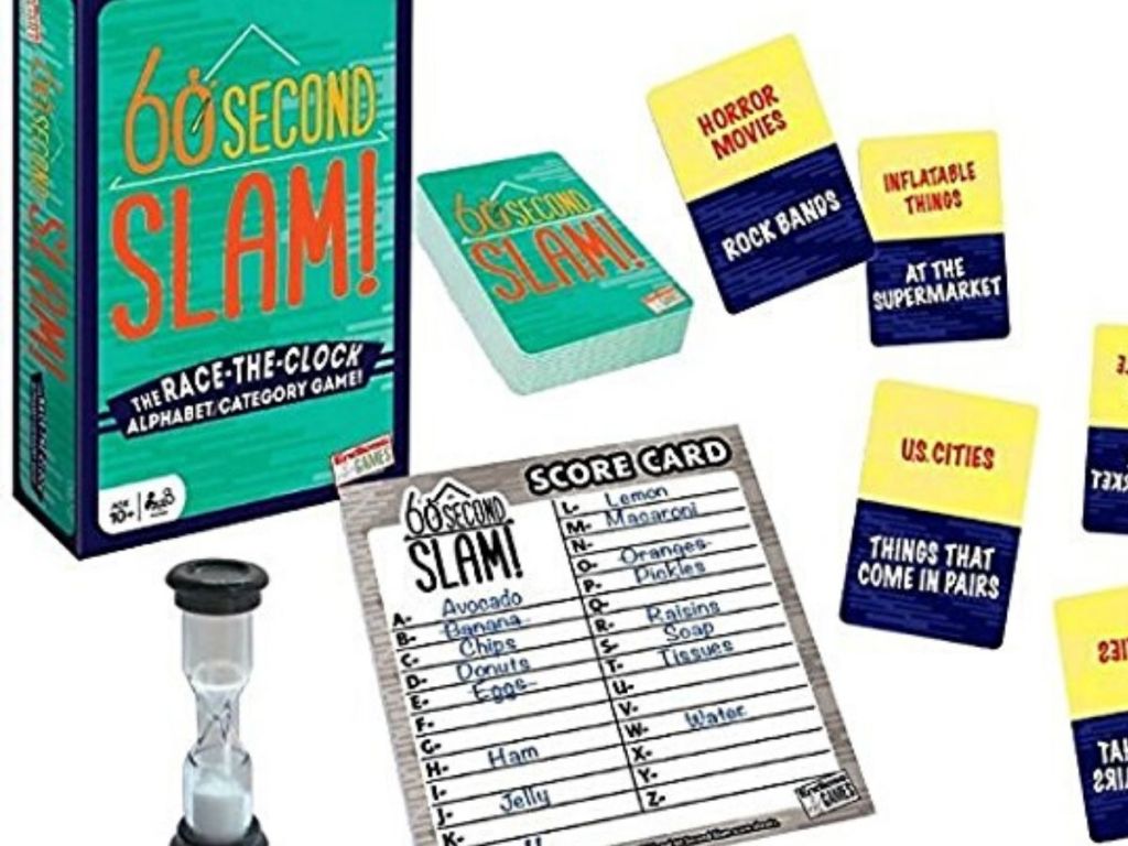 60 second slam board game contents