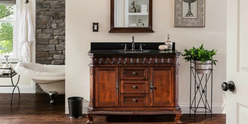 Up to 70% Off Bathroom Vanities on Home Depot + Free Shipping