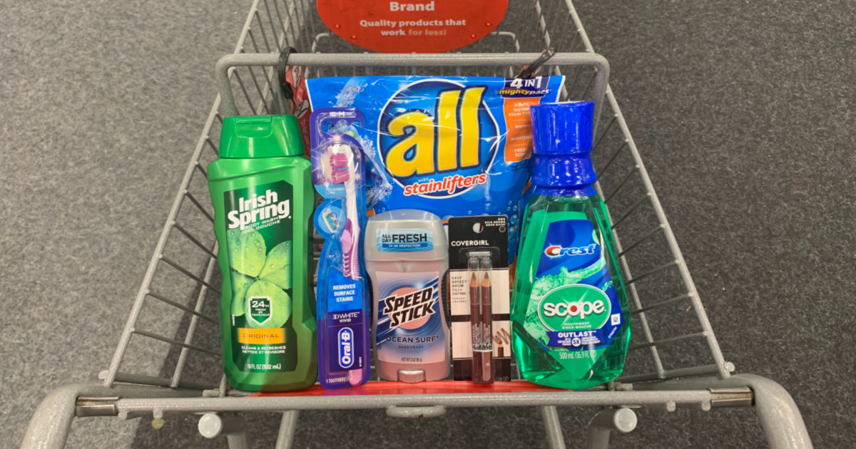 Personal care products in cart 