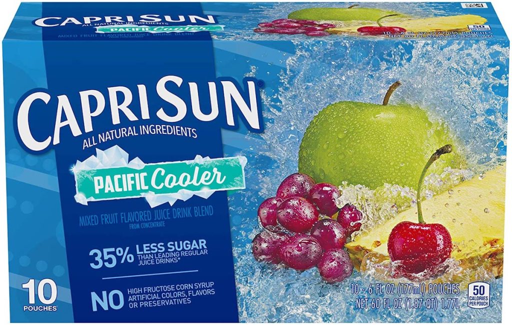 box of Capri Sun drinks