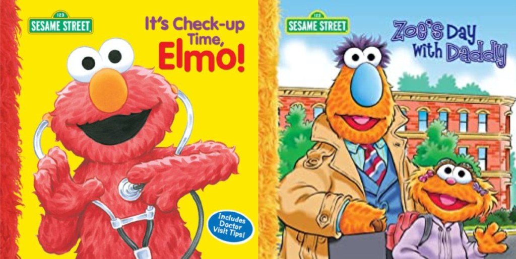 two Elmo book covers