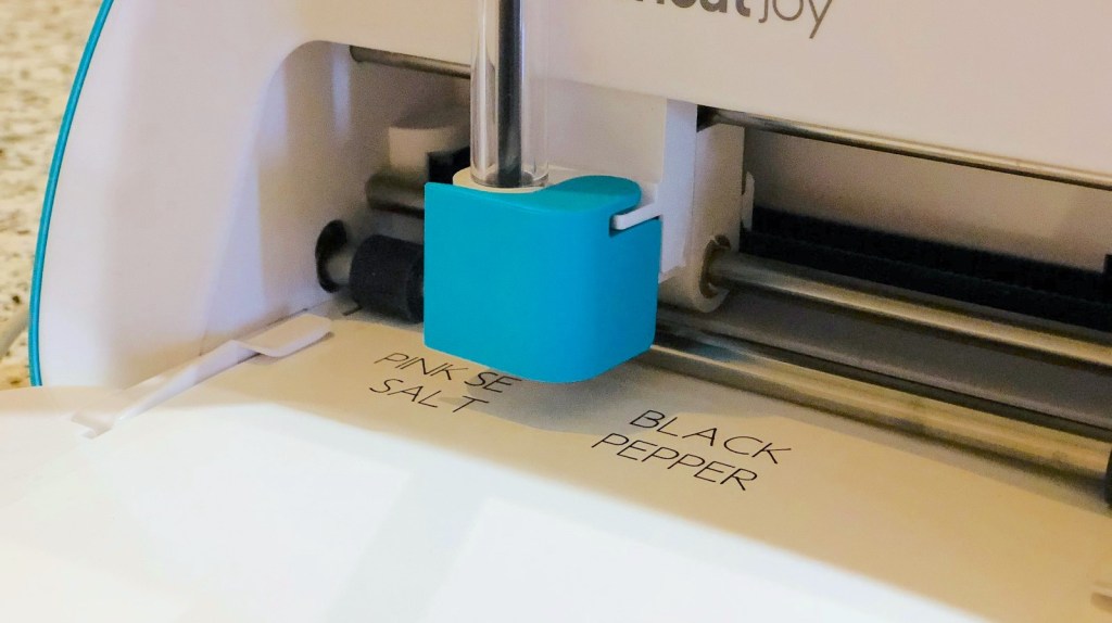 close up of printer printing words