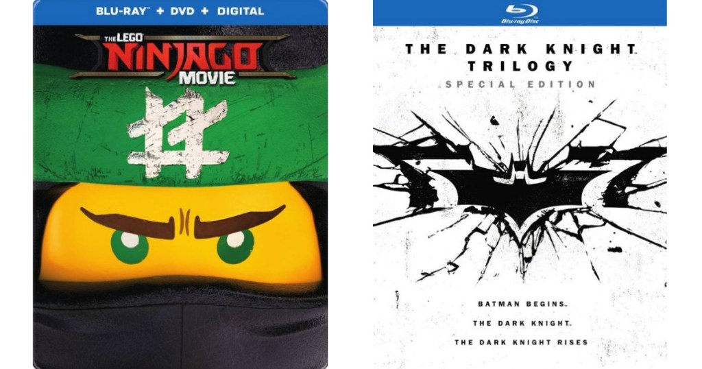 LEGO Ninjago Movie and Dark Knight covers