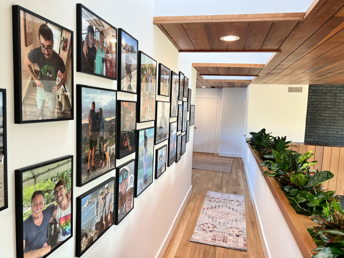 Large gallery wall using project 52 frames from Target.