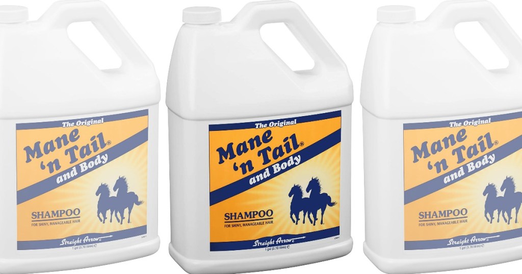 three bottles of Mane n Tail