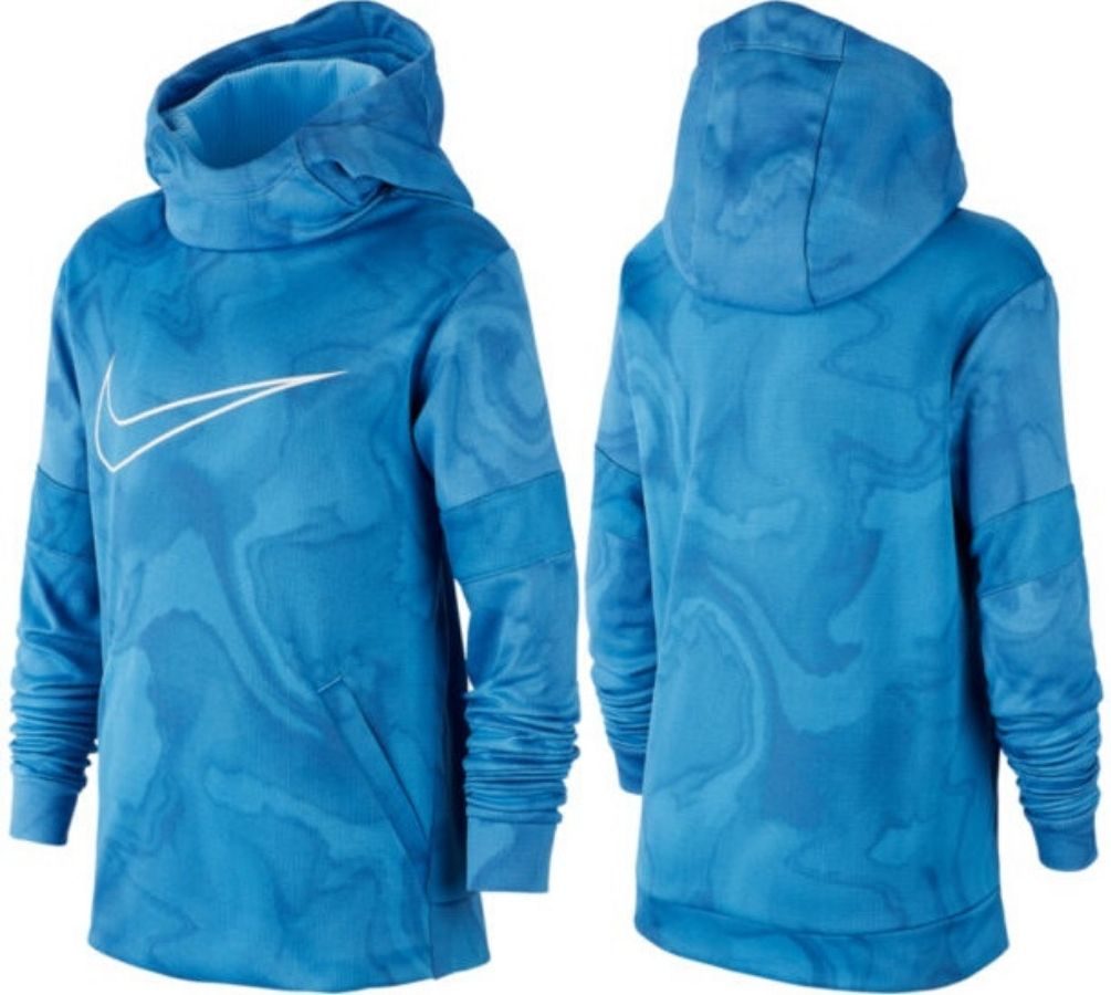 front and back view of boys nike hoodie sweatchirt