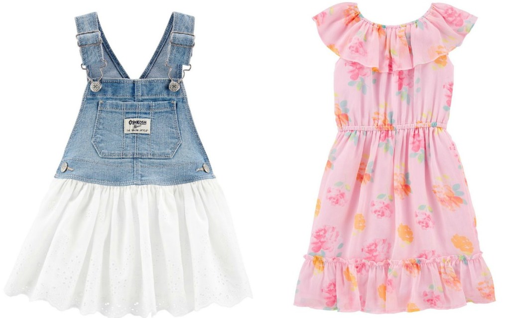 Two styles of girls dresses 