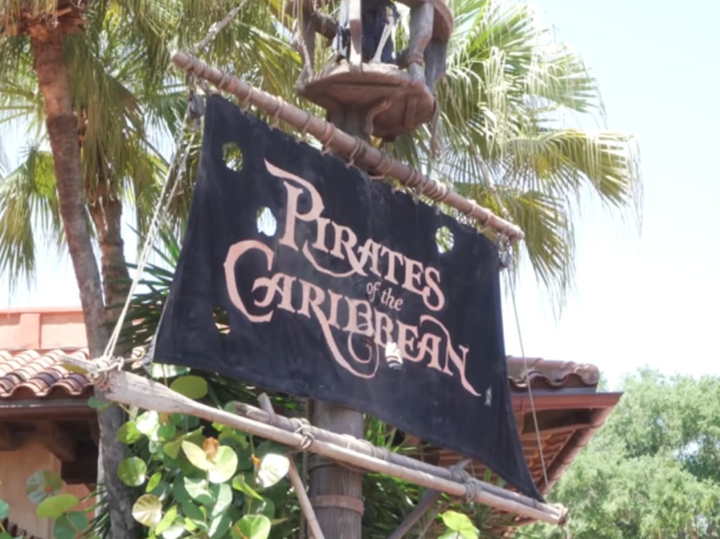 Pirates of the Caribbean sign