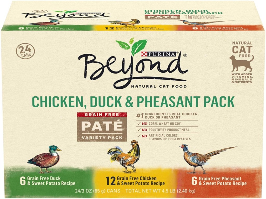 Purina Beyond Pate Multipack. Three different flavors