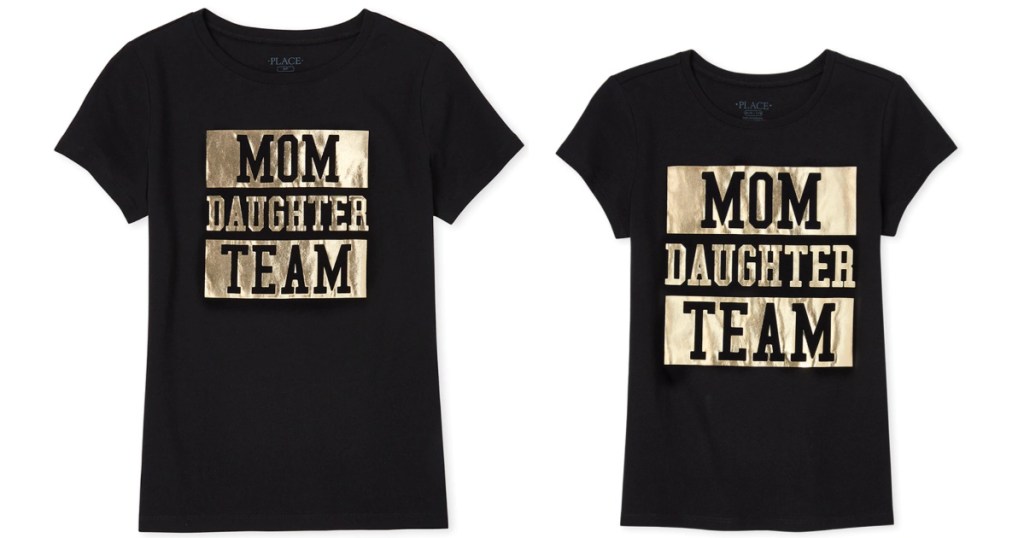The Children's Place Matching Kid and mom tees