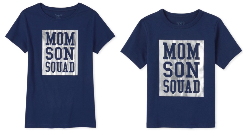 Children's Place Mom Son Squad Tees