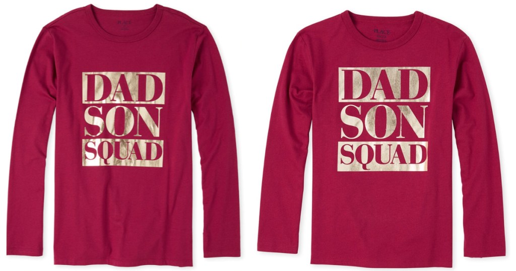 Children's Place Dad and Son Squad Tees