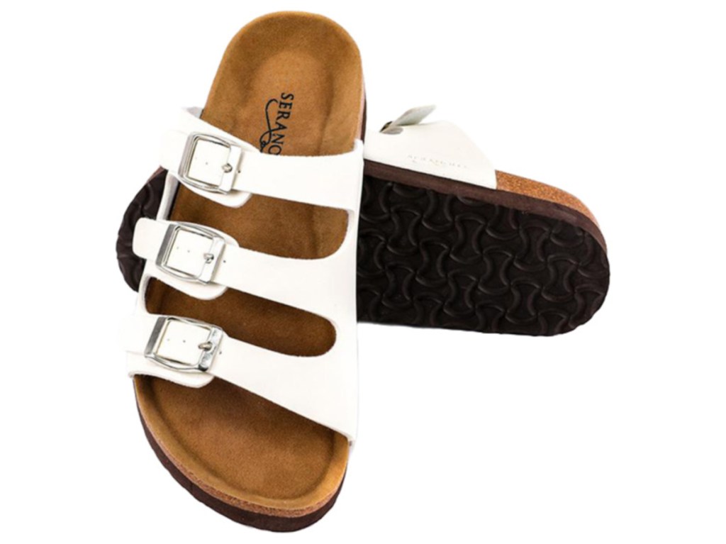 women's white strap sandal