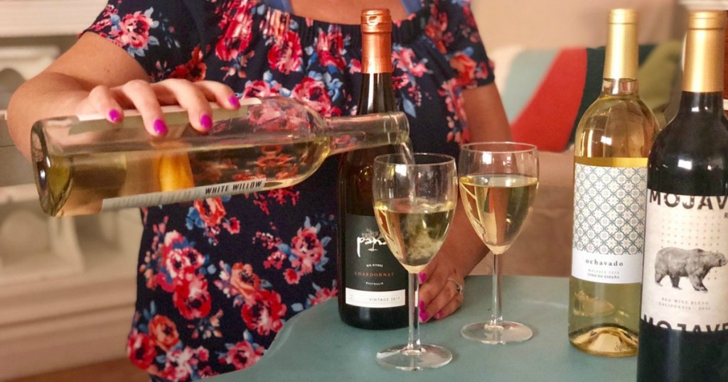 lady pouring a glass of Wine Insiders wine
