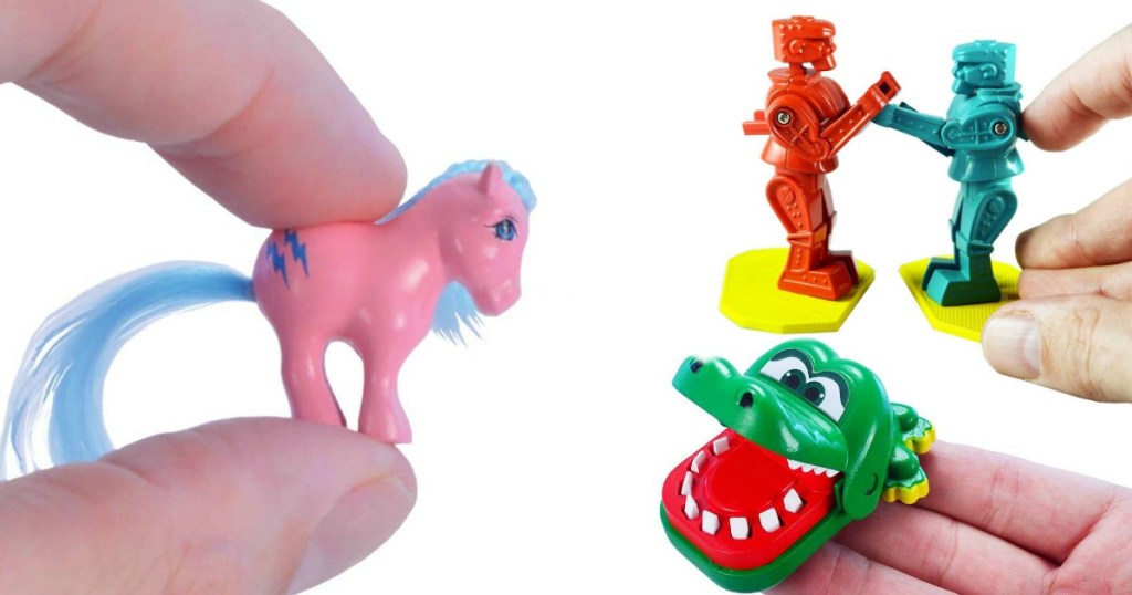 hands holding World's Smallest Toys