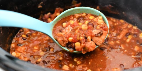 Easy Crockpot Chicken Chili Using Affordable Pantry Ingredients!