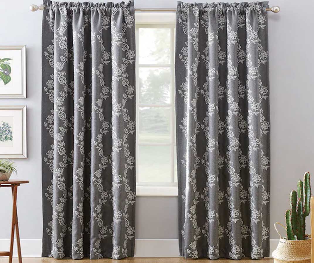 Sun Zero Lilith Theater Grade Extreme 100% Blackout Window Curtain