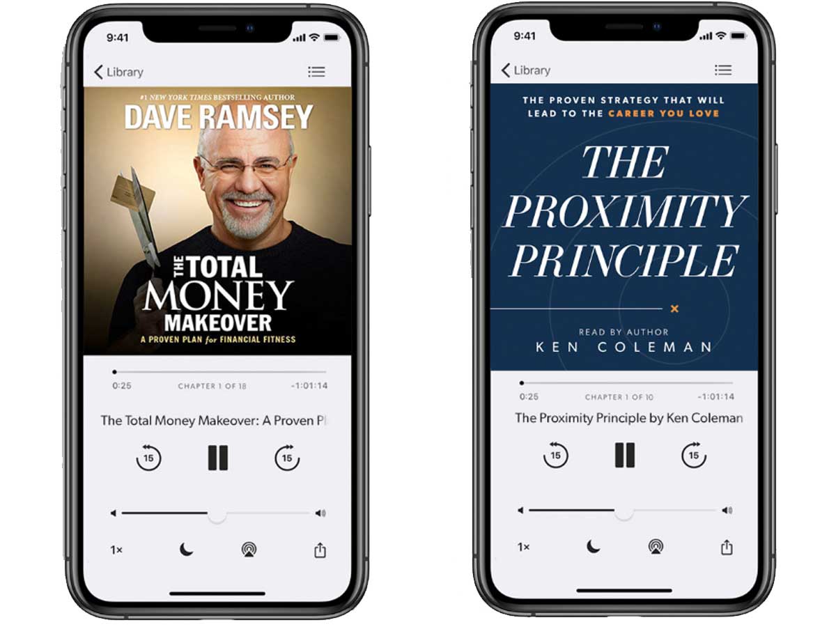 dave ramsey audiobooks on iphones