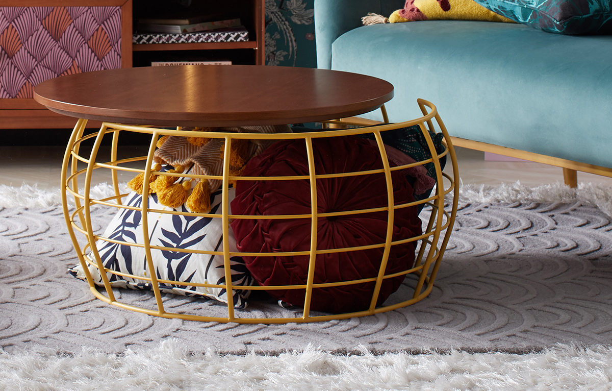 wire bottom coffee table from walmart