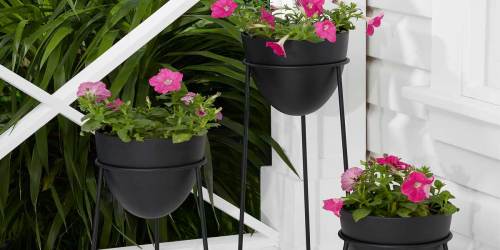 3-Piece Metal Planter Set Just $49.99 Shipped on Walmart.com (Regularly $80)