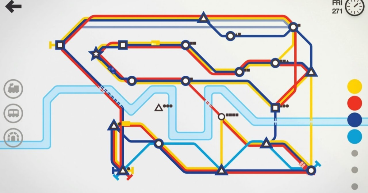 mini metro app gameplay screenshot