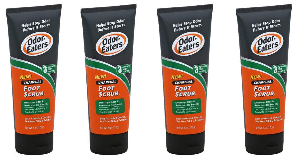 odor eaters charcoal foot scrub