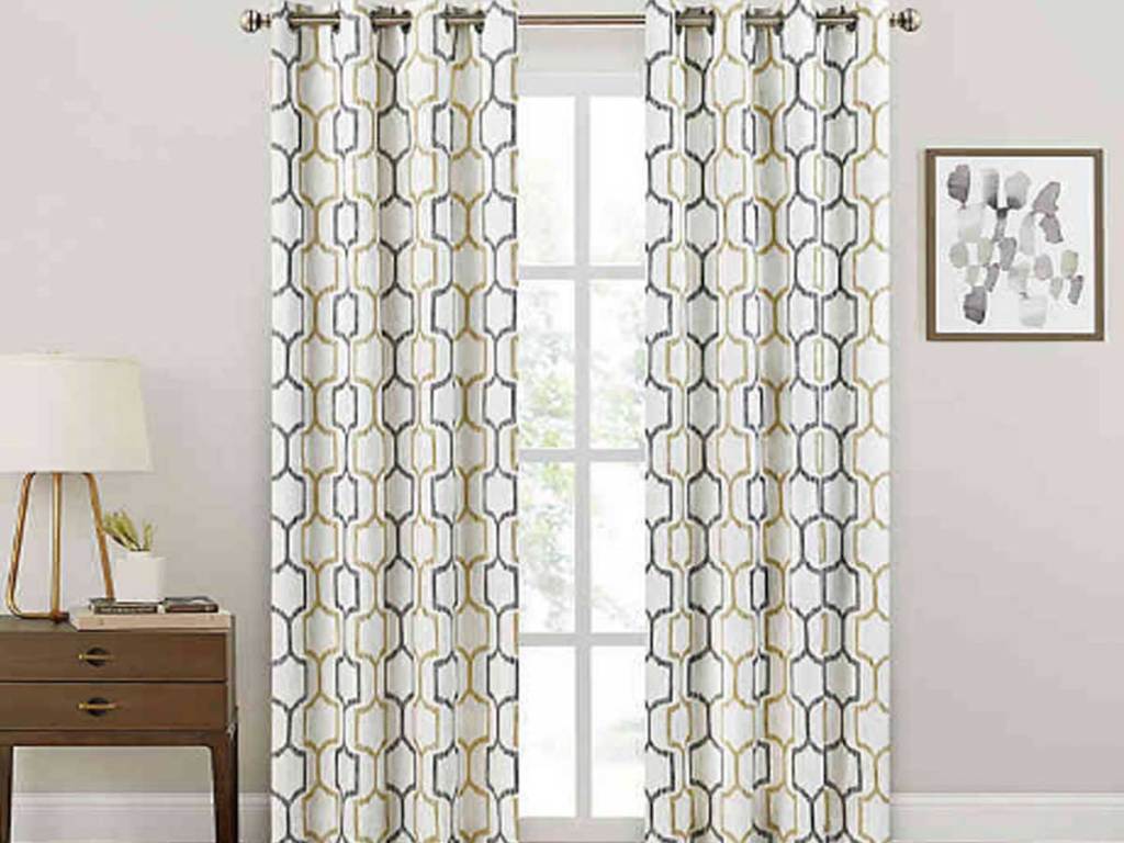 Brookstone Salano Geo Blackout Window Curtain Panel