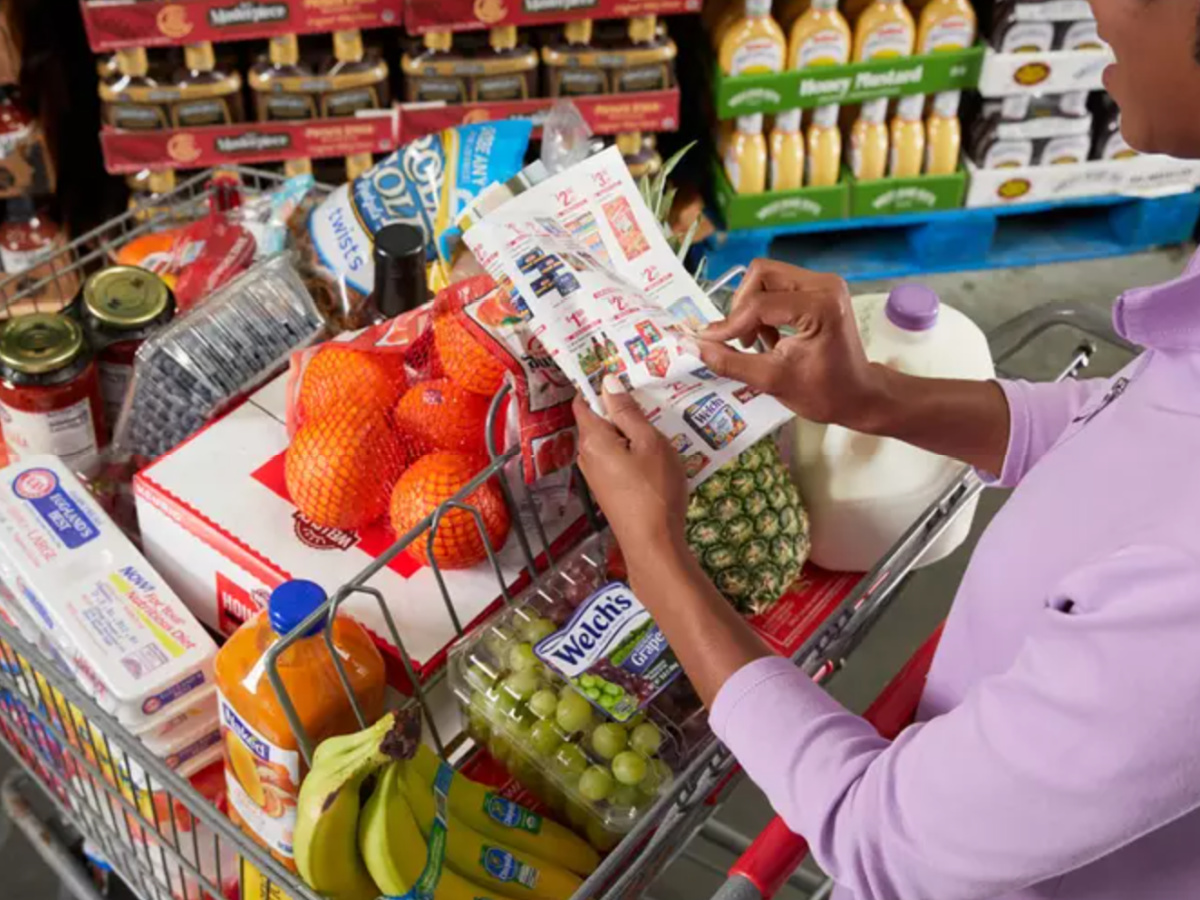 woman shopping a BJ's wholesale club