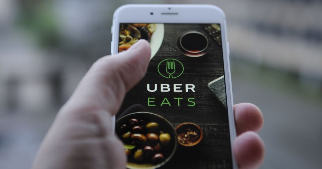 uber eats on phone