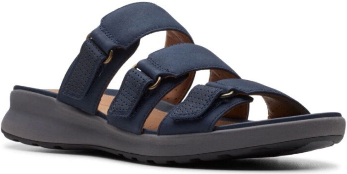 womens three strap sandals