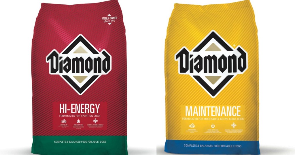 two bags of dog food