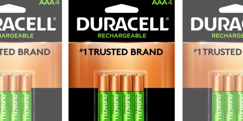 Duracell Rechargeable AAA Batteries 4-Pack Only $4.63 Shipped on Amazon (Regularly $14)