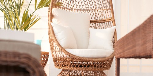 Wicker Swivel Egg Chair from $279.99 Shipped + Get $50 Kohl’s Cash