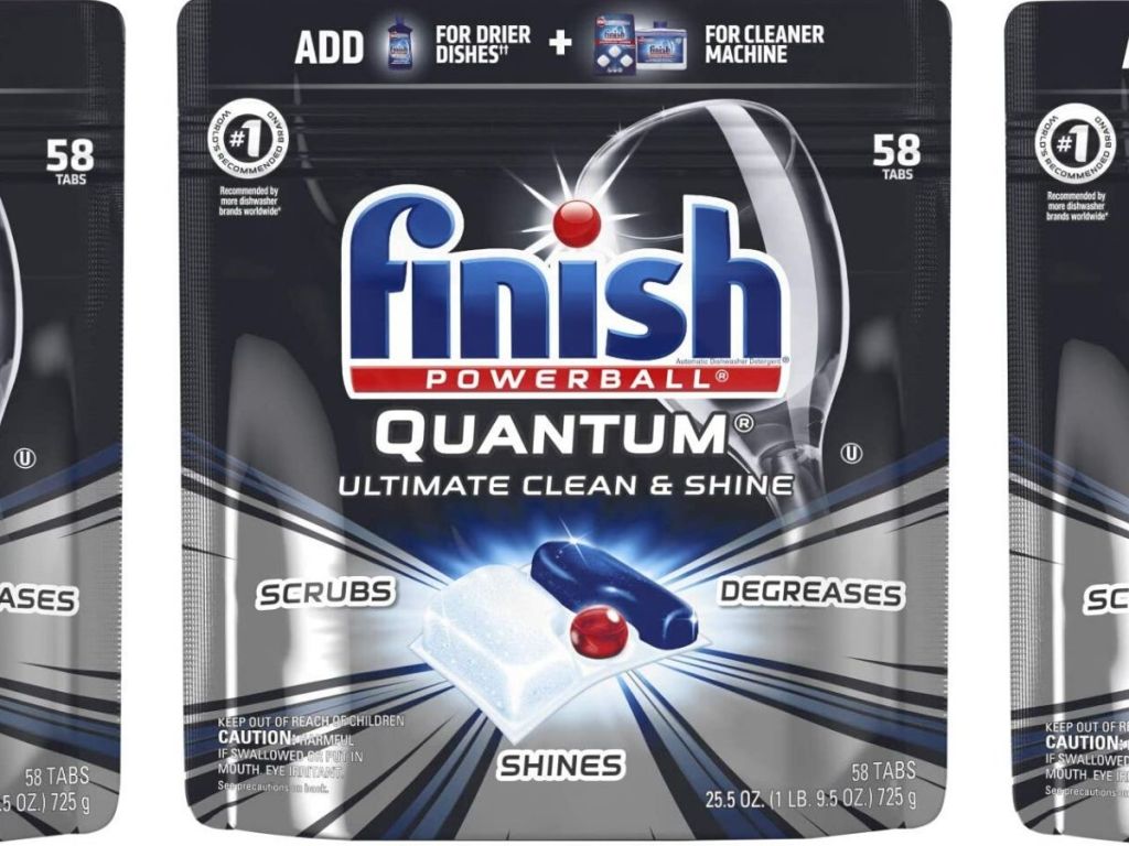 finish powerball 58 count bag of detergent tabs