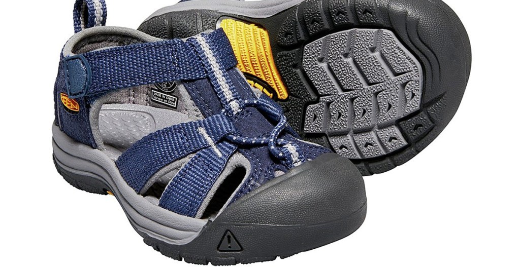 navy blue and black boys hiking sandals
