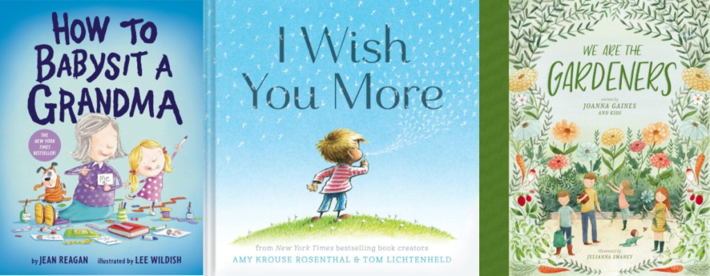 three kids books covers