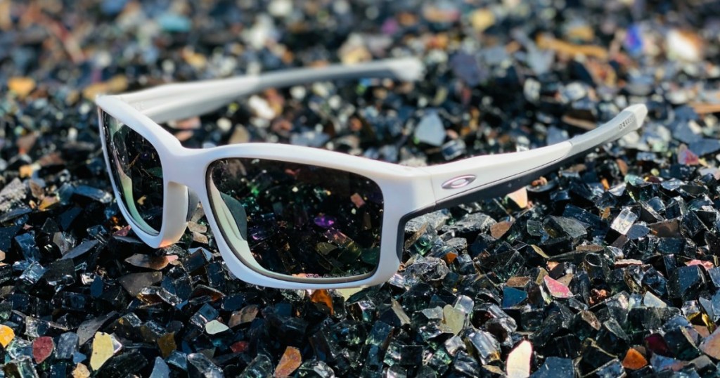 pair of sunglasses on the ground