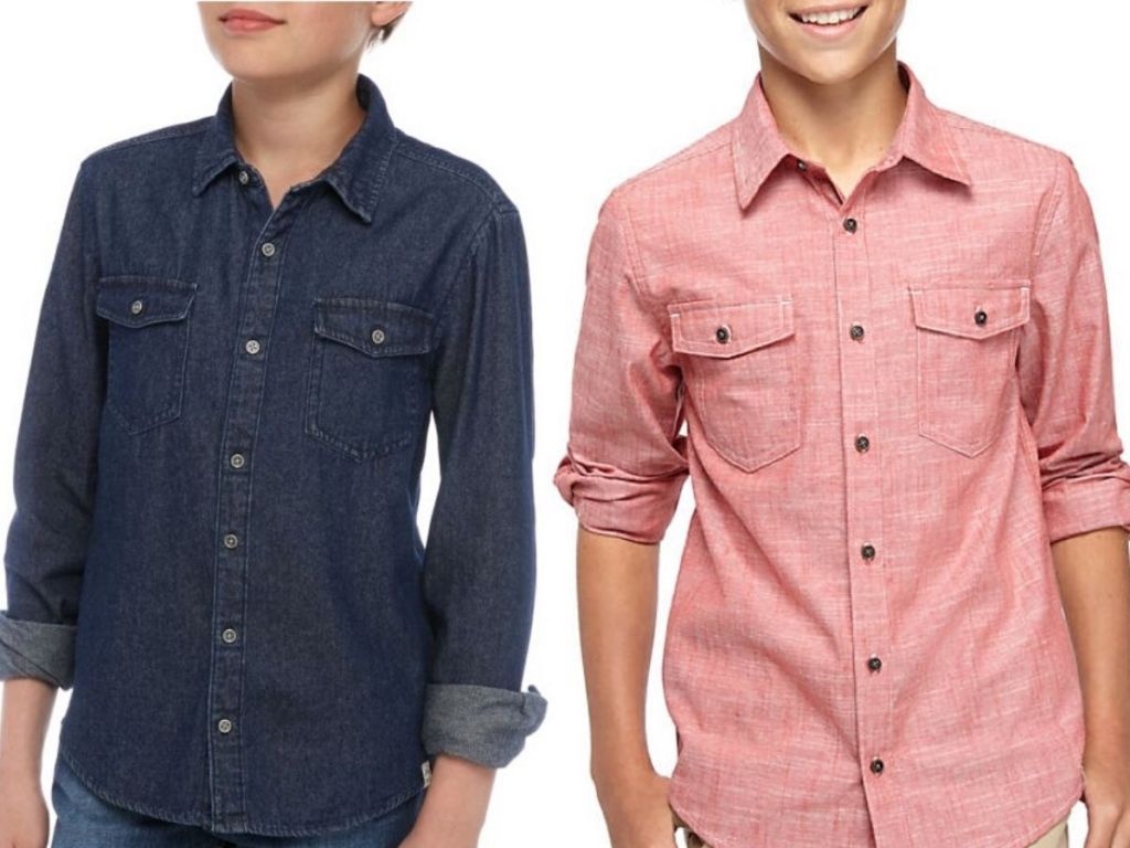 true craft boys chambray shirts