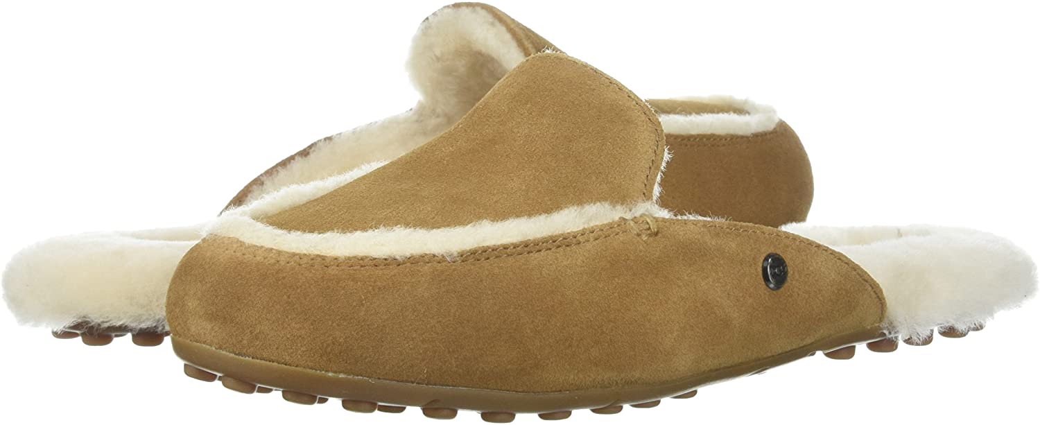 tan pair of UGG Lane Suede Slipper