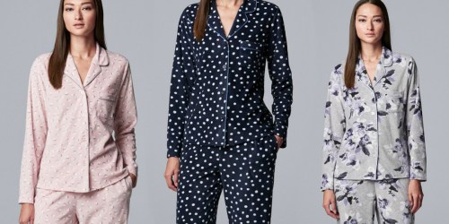 Simply Vera Vera Wang Women’s Pajama Set Only $10.50 Shipped for Kohl’s Cardholders (Regularly $50)