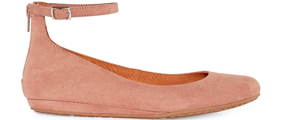 pink flat shoe