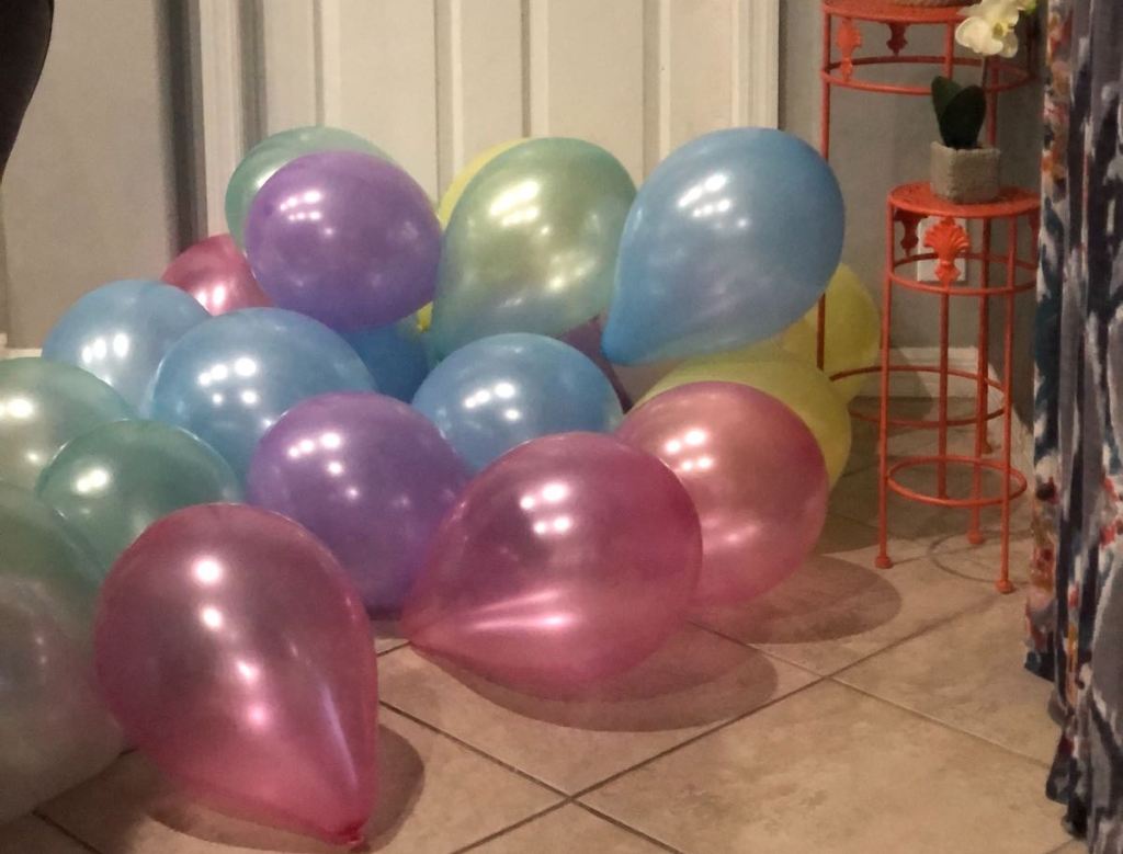 colorful balloons laying on the floor