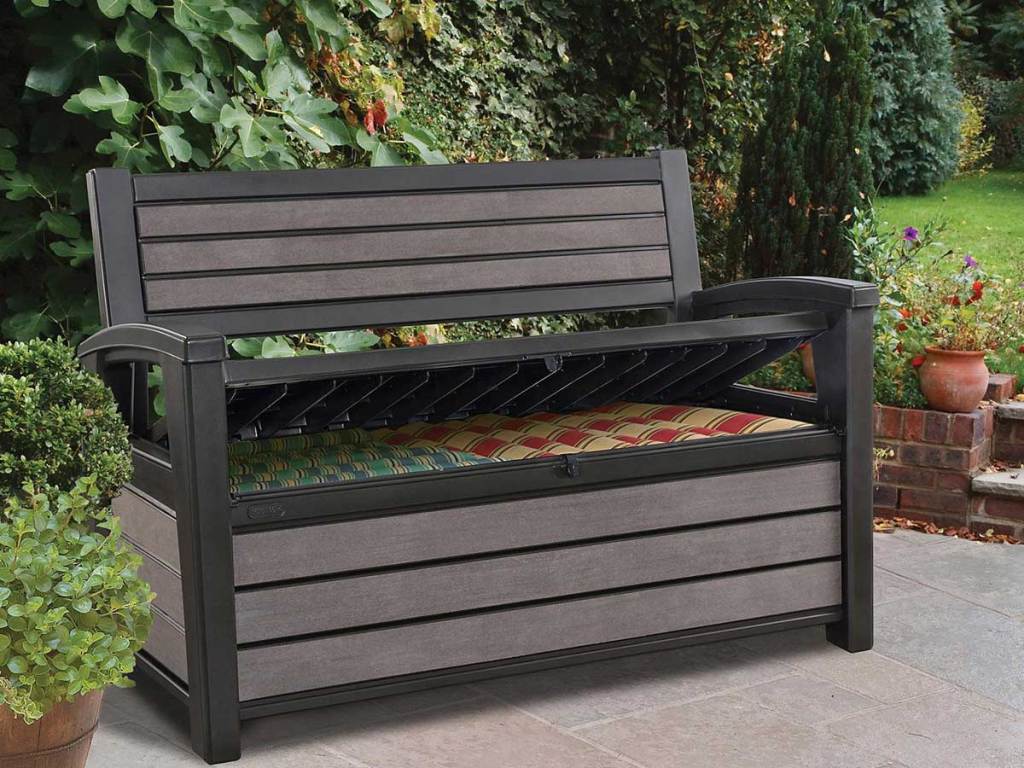 Keter Hudson Plastic Storage Bench Deck Box