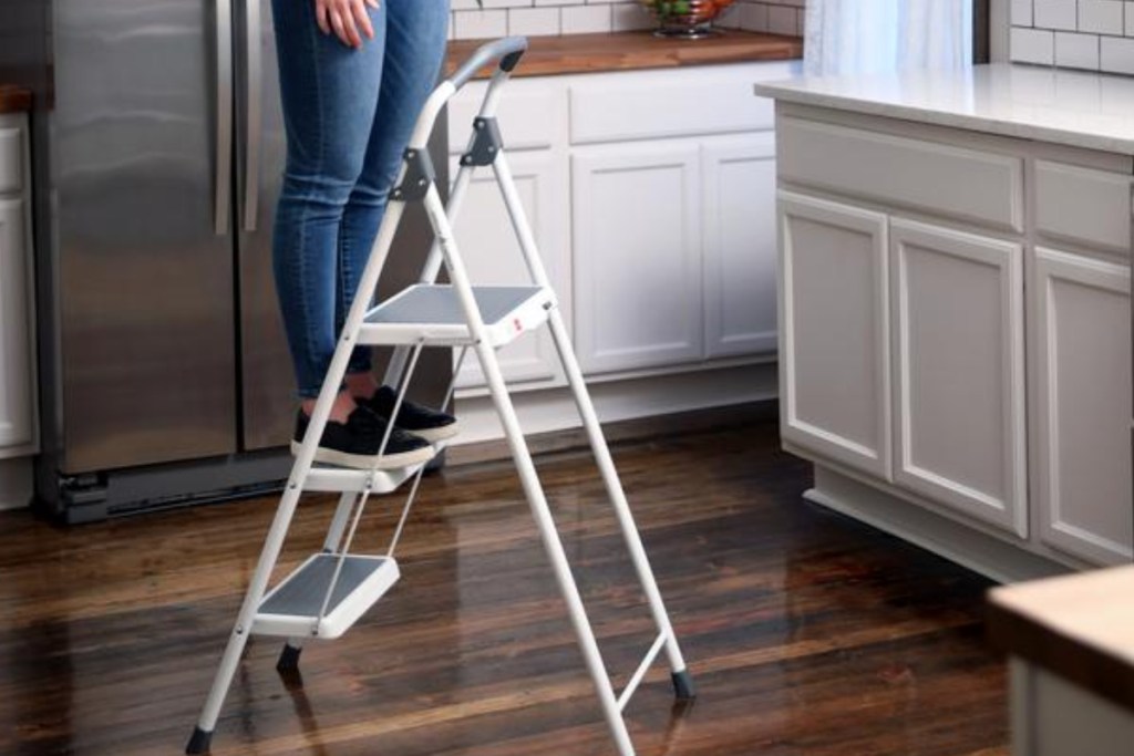 gorilla step stool in kitchen